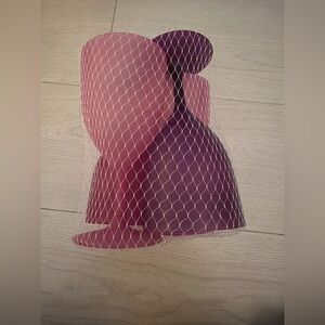 New plastic wine glasses- purple set of 4